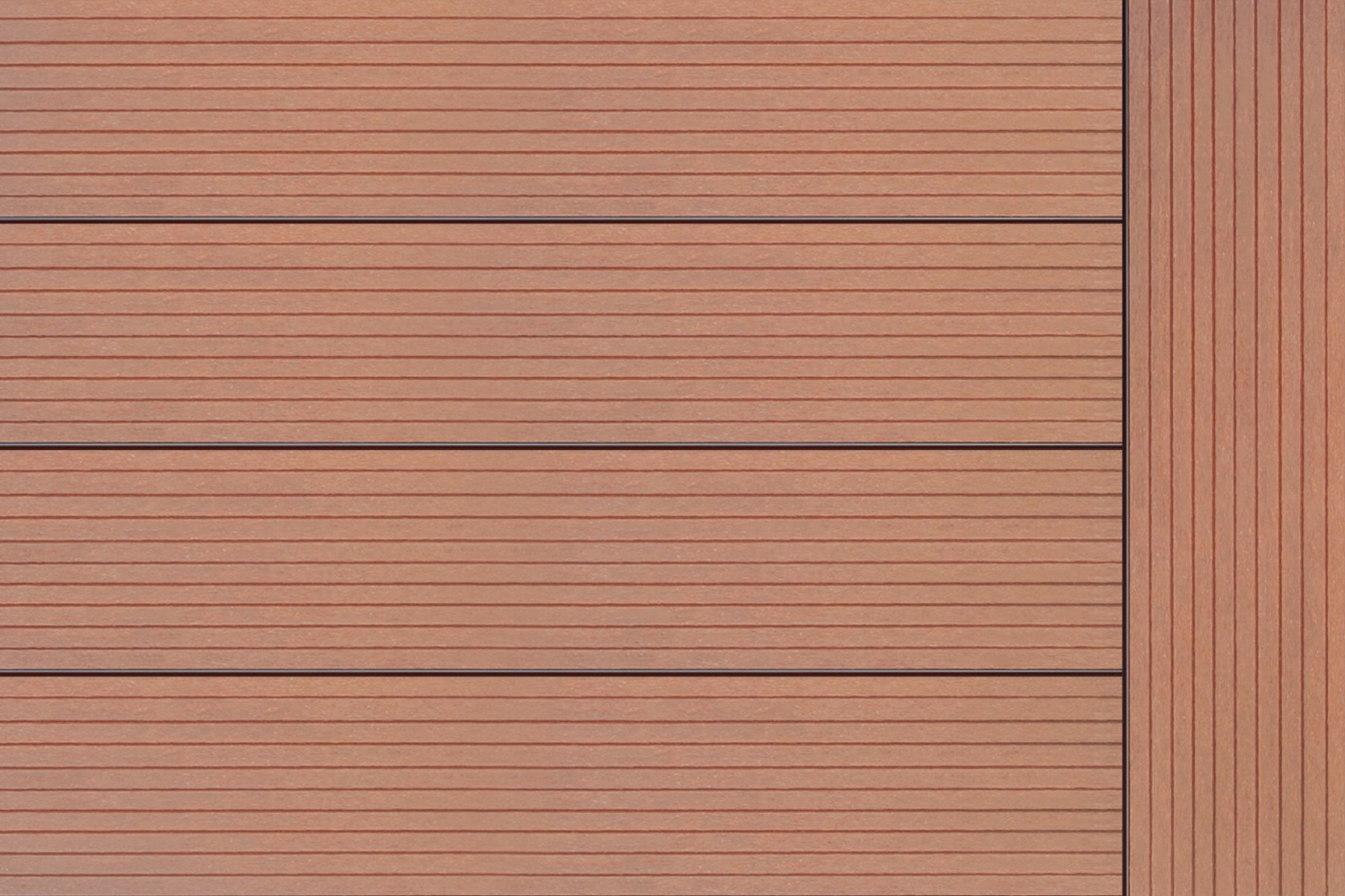 Savadeck Classic Pro Terracotta decking – prikaz rasporeda dasaka i površinske strukture