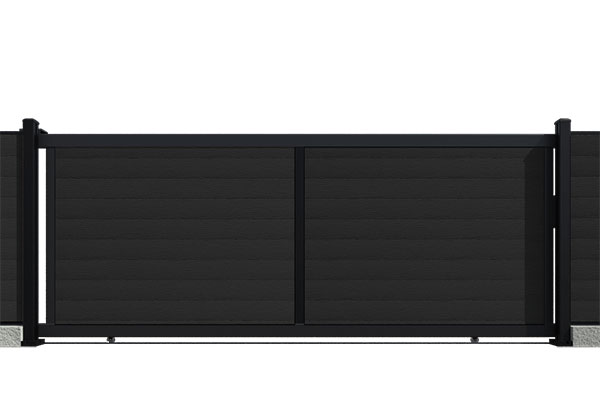 Savadeck порта Natur Black – поглед на лизгачката врата