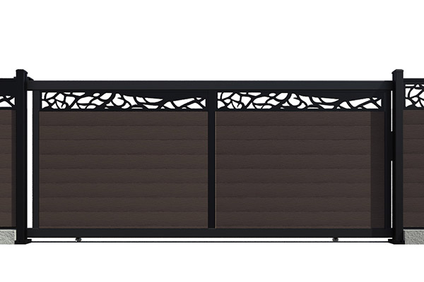 Savadeck порта Natur со апликација Chocolate – поглед на лизгачката врата