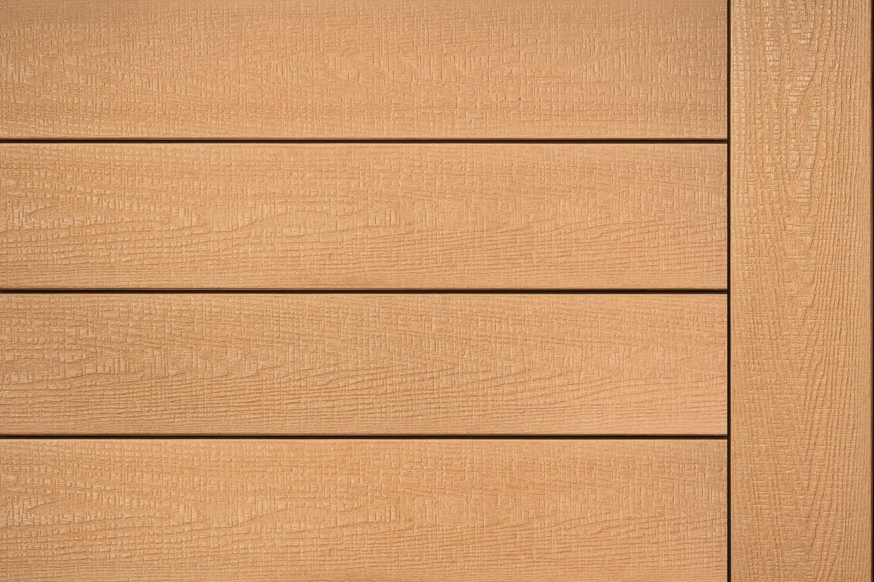 Savadeck Natur Teak WPC deske – prikaz razporeda desk in površinske strukture